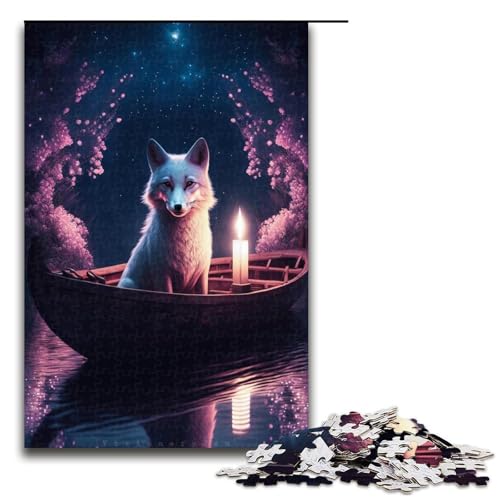 Puzzle für Erwachsene, Art Fox, 1000-teiliges Holzpuzzle für Kinder ab 12 Jahren, Lernspielzeug, 1000 Teile von ouynngjing