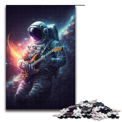 Puzzle für Erwachsene, Astronaut spielt Gitarre, 45 Puzzles 1000 Teile, Holzpuzzle für Kinder ab 12 Jahren, anspruchsvolles Spiel, 1000 Teile Puzzle für Erwachsene, Astronaut spielt Gitarre, 45 Puzzles 1000 Teile, Holzpuzzle für Kinder ab 12 Jahren, anspruchsvolles Spiel, 1000 Teile von ouynngjing