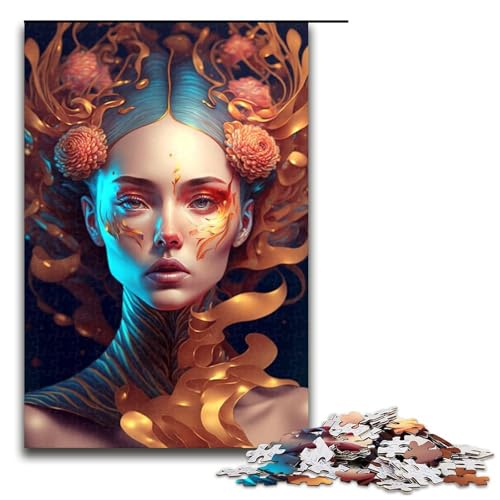 Puzzle für Erwachsene, Beauty Girl, 1000-teiliges Holzpuzzle für Kinder ab 12 Jahren, Lernspielzeug, 1000 Teile Puzzle für Erwachsene, Beauty Girl, 1000-teiliges Holzpuzzle für Kinder ab 12 Jahren, Lernspielzeug, 1000 Teile von ouynngjing