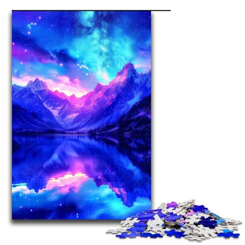 Puzzle für Erwachsene, Berg der Träume, 1000-teiliges Holzpuzzle für Kinder ab 12 Jahren, Heimdekoration, 1000 PCS von ouynngjing