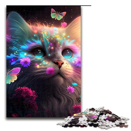 Puzzle für Erwachsene, Bunte Wasserfälle, 1000 Teile, Holzpuzzle für Kinder ab 12 Jahren, Lernspielzeug, 1000 Teile von ouynngjing