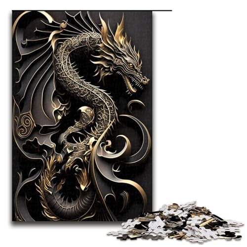 Puzzle für Erwachsene, Drachenpracht, 1000-teiliges Holzpuzzle für Kinder ab 12 Jahren, Lernspielzeug, 1000 Teile Puzzle für Erwachsene, Drachenpracht, 1000-teiliges Holzpuzzle für Kinder ab 12 Jahren, Lernspielzeug, 1000 Teile von ouynngjing