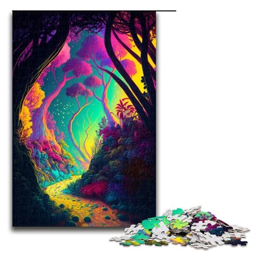 Puzzle für Erwachsene, Fantasiewelt, Wald, 1000 Teile, Holzpuzzle für Kinder ab 12 Jahren, Lernspielzeug, 1000 Teile Puzzle für Erwachsene, Fantasiewelt, Wald, 1000 Teile, Holzpuzzle für Kinder ab 12 Jahren, Lernspielzeug, 1000 Teile von ouynngjing