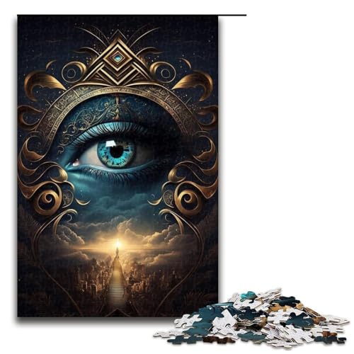 Puzzle für Erwachsene, Fantasiewesen, 1000-teiliges Holzpuzzle für Kinder ab 12 Jahren, Lernspielzeug, 1000 Teile von ouynngjing