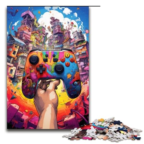 Puzzle für Erwachsene, Gamecontroller, 1000 Teile, Holzpuzzle für Erwachsene und Kinder ab 12 Jahren, 1000 Teile von ouynngjing