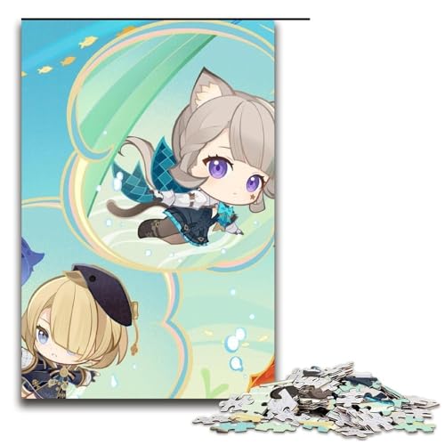 Puzzle für Erwachsene, Genshin Impact, 1000 Teile, Holzpuzzle für Erwachsene und Kinder ab 12 Jahren, Lernspielzeug, 1000 Teile Puzzle für Erwachsene, Genshin Impact, 1000 Teile, Holzpuzzle für Erwachsene und Kinder ab 12 Jahren, Lernspielzeug, 1000 Teile von ouynngjing