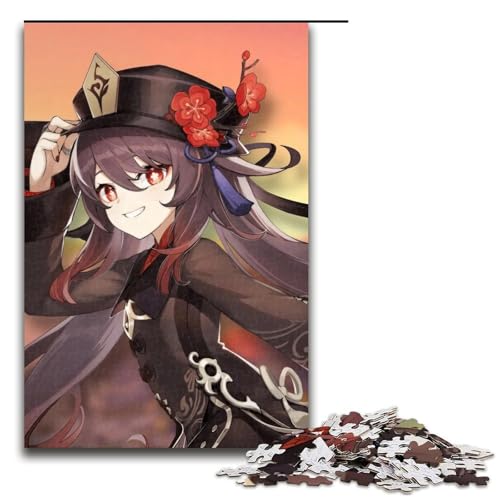 Puzzle für Erwachsene, Genshin Impact, 1000-teiliges Holzpuzzle für Kinder ab 12 Jahren, Lernspielzeug, 1000 Teile von ouynngjing