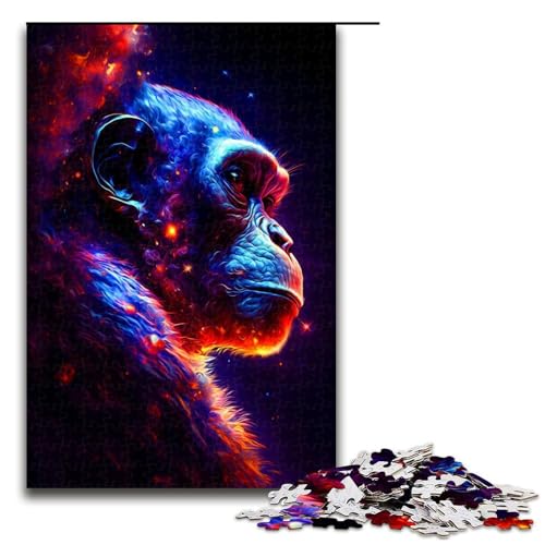 Puzzle für Erwachsene, Gorilla, 1000 Teile, Holzpuzzle für Erwachsene und Kinder ab 12 Jahren, 1000 Teile Puzzle für Erwachsene, Gorilla, 1000 Teile, Holzpuzzle für Erwachsene und Kinder ab 12 Jahren, 1000 Teile von ouynngjing