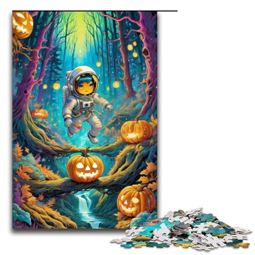 Puzzle für Erwachsene, Halloween-Astronaut5, 1000 Teile, Puzzle, tolles Geschenk, geeignet für und Teenager ab 14 Jahren, 1000 Teile von ouynngjing
