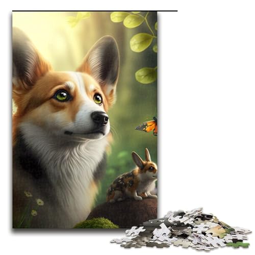 Puzzle für Erwachsene, Hund mit Hamster, 1000 Teile, Holzpuzzle für Erwachsene und Kinder ab 12 Jahren, 1000 Teile Puzzle für Erwachsene, Hund mit Hamster, 1000 Teile, Holzpuzzle für Erwachsene und Kinder ab 12 Jahren, 1000 Teile von ouynngjing