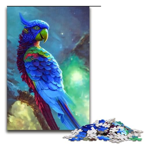 Puzzle für Erwachsene, Hyazinth-Ara-Papagei, 1000 Teile, Holzpuzzle für Erwachsene und Kinder ab 12 Jahren, 1000 Teile Puzzle für Erwachsene, Hyazinth-Ara-Papagei, 1000 Teile, Holzpuzzle für Erwachsene und Kinder ab 12 Jahren, 1000 Teile von ouynngjing