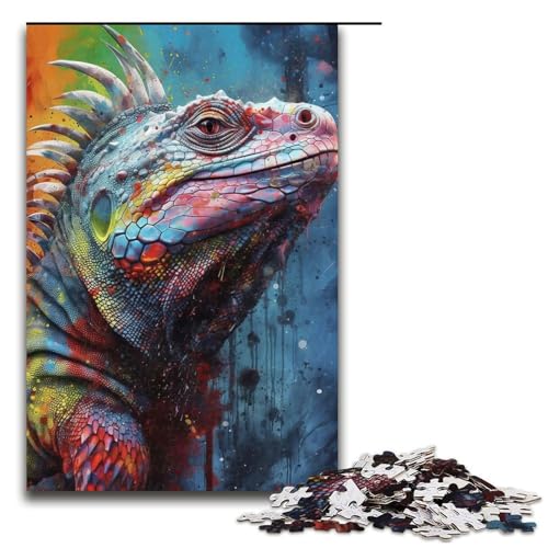 Puzzle für Erwachsene, Iguana_Painting, 1000 Teile, Holzpuzzle für Erwachsene und Kinder ab 12 Jahren, 1000 Teile Puzzle für Erwachsene, Iguana_Painting, 1000 Teile, Holzpuzzle für Erwachsene und Kinder ab 12 Jahren, 1000 Teile von ouynngjing
