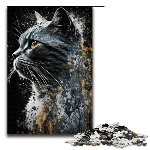 Puzzle für Erwachsene, Katze, 1000 Teile, Holzpuzzle für Kinder ab 12 Jahren, Heimdekoration, 1000 Teile Puzzle für Erwachsene, Katze, 1000 Teile, Holzpuzzle für Kinder ab 12 Jahren, Heimdekoration, 1000 Teile von ouynngjing