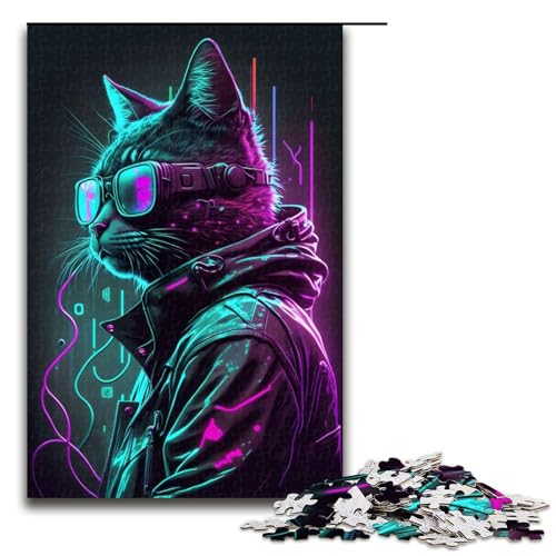 Puzzle für Erwachsene, Katze, 1000 Teile, Holzpuzzle für Kinder ab 12 Jahren, Lernspielzeug, 1000 Teile Puzzle für Erwachsene, Katze, 1000 Teile, Holzpuzzle für Kinder ab 12 Jahren, Lernspielzeug, 1000 Teile von ouynngjing