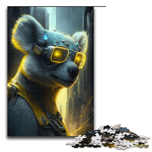 Puzzle für Erwachsene, Koala, 1000 Teile, Holzpuzzle für Kinder ab 12 Jahren, Lernspielzeug, 1000 Teile von ouynngjing