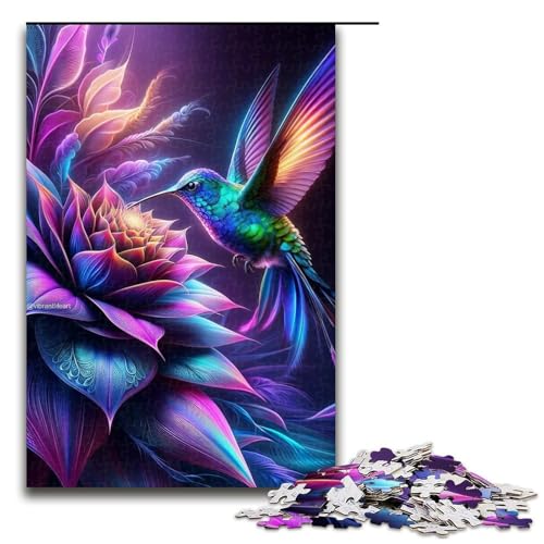 Puzzle für Erwachsene, Kolibri, 1000 Teile, Holzpuzzle für Erwachsene und Kinder ab 12 Jahren, 1000 Teile von ouynngjing