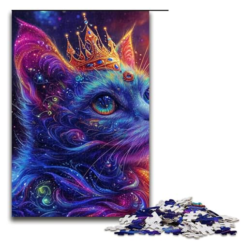Puzzle für Erwachsene, Kunst-Chamäleon, 1000-teiliges Holzpuzzle für Kinder ab 12 Jahren, Lernspielzeug, 1000 Teile von ouynngjing