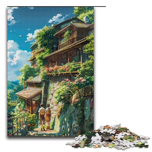 Puzzle für Erwachsene, Kyoto, 1000-teiliges Holzpuzzle für Kinder ab 12 Jahren, Lernspielzeug, 1000 Teile von ouynngjing