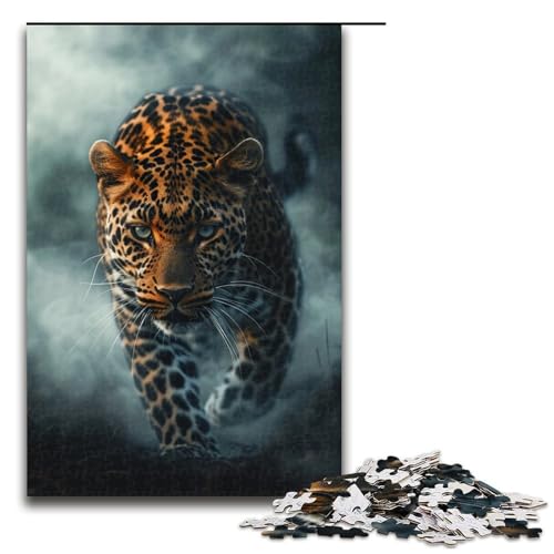 Puzzle für Erwachsene, Leopard, 1000 Teile, Holzpuzzle für Kinder ab 12 Jahren, Heimdekoration, 1000 Teile von ouynngjing