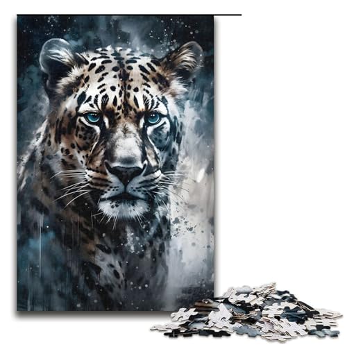 Puzzle für Erwachsene, Leopardenporträtmalerei, 1000 Teile, Holzpuzzle für Kinder ab 12 Jahren, Heimdekoration, 1000 Teile Puzzle für Erwachsene, Leopardenporträtmalerei, 1000 Teile, Holzpuzzle für Kinder ab 12 Jahren, Heimdekoration, 1000 Teile von ouynngjing