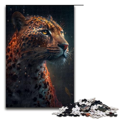 Puzzle für Erwachsene, Leopardenregen, 1000 Teile, Holzpuzzle für Erwachsene und Kinder ab 12 Jahren, 1000 Teile Puzzle für Erwachsene, Leopardenregen, 1000 Teile, Holzpuzzle für Erwachsene und Kinder ab 12 Jahren, 1000 Teile von ouynngjing