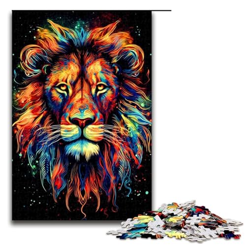 Puzzle für Erwachsene, Lion15, 1000 Teile, Holzpuzzle für Erwachsene und Kinder ab 12 Jahren, Lernspielzeug, 1000 Teile von ouynngjing