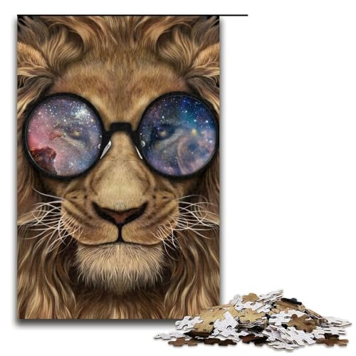 Puzzle für Erwachsene, Lion524, 1000 Teile, Holzpuzzle für Erwachsene und Kinder ab 12 Jahren, Lernspielzeug, 1000 Teile von ouynngjing