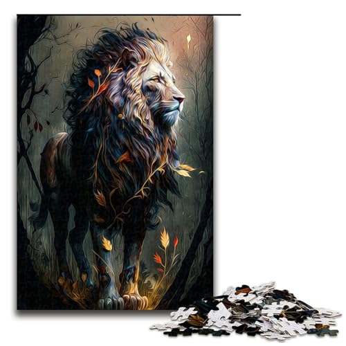 Puzzle für Erwachsene, Löwe, 1000 Teile, Holzpuzzle für Erwachsene und Kinder ab 12 Jahren, Lernspielzeug, 1000 Teile von ouynngjing