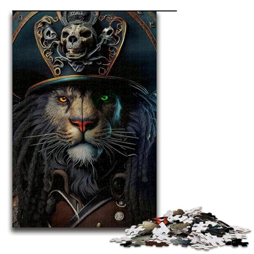 Puzzle für Erwachsene, Löwe, 1000 Teile, Holzpuzzle für Kinder ab 12 Jahren, Heimdekoration, 1000 Teile von ouynngjing