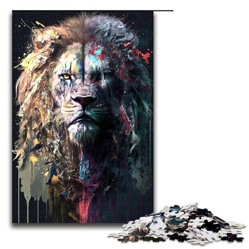 Puzzle für Erwachsene, Löwe, 1000 Teile, Holzpuzzle für Kinder ab 12 Jahren, Heimdekoration, 1000 Teile Puzzle für Erwachsene, Löwe, 1000 Teile, Holzpuzzle für Kinder ab 12 Jahren, Heimdekoration, 1000 Teile von ouynngjing