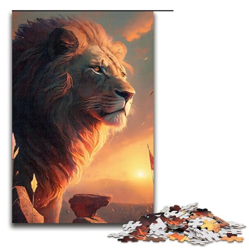 Puzzle für Erwachsene, Löwe, 1000 Teile, Holzpuzzle für Kinder ab 12 Jahren, Lernspielzeug, 1000 Teile von ouynngjing