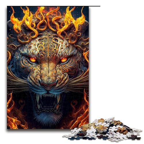 Puzzle für Erwachsene, Löwen, 1000 Teile, Holzpuzzle für Erwachsene und Kinder ab 12 Jahren, Lernspielzeug, 1000 Teile von ouynngjing