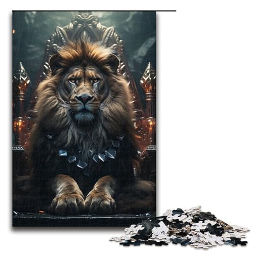Puzzle für Erwachsene, Löwen, 1000 Teile, Holzpuzzle für Kinder ab 12 Jahren, Lernspielzeug, 1000 Teile von ouynngjing