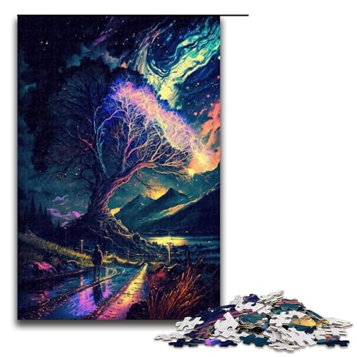 Puzzle für Erwachsene, Magische Landschaft 04, 1000-teiliges Holzpuzzle für Kinder ab 12 Jahren, Lernspielzeug, 1000 Teile Puzzle für Erwachsene, Magische Landschaft 04, 1000-teiliges Holzpuzzle für Kinder ab 12 Jahren, Lernspielzeug, 1000 Teile von ouynngjing