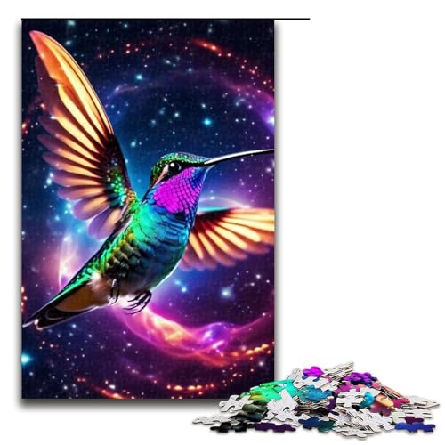 Puzzle für Erwachsene, Magischer Kolibri, 1000-teiliges Holzpuzzle für Kinder ab 12 Jahren, Lernspielzeug, 1000 Teile von ouynngjing