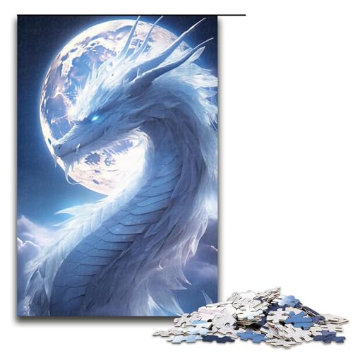 Puzzle für Erwachsene, Mitternachtstraum-Drache, 1000-teiliges Holzpuzzle für Kinder ab 12 Jahren, Lernspielzeug, 1000 Teile von ouynngjing