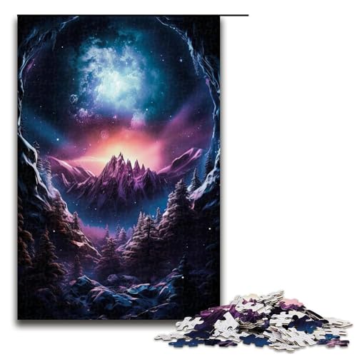 Puzzle für Erwachsene, Mountain Madness, 1000-teiliges Holzpuzzle für Kinder ab 12 Jahren, Lernspielzeug, 1000 Teile von ouynngjing