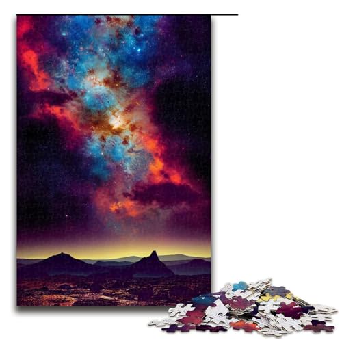 Puzzle für Erwachsene, Nebelberg, 1000-teiliges Holzpuzzle für Kinder ab 12 Jahren, Heimdekoration, 1000 Teile von ouynngjing