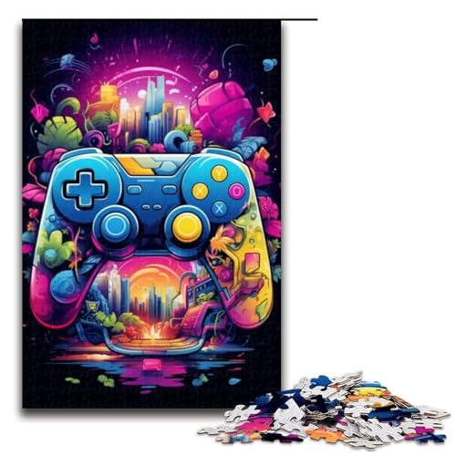 Puzzle für Erwachsene, Neon-Gamecontroller, 1000 Teile, Puzzle, tolles Geschenk, geeignet für und Teenager ab 14 Jahren, 1000 PCS Puzzle für Erwachsene, Neon-Gamecontroller, 1000 Teile, Puzzle, tolles Geschenk, geeignet für und Teenager ab 14 Jahren, 1000 PCS von ouynngjing