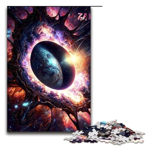 Puzzle für Erwachsene, Psychedelisches Schwarzes Loch, 1000 Teile, Holzpuzzle für Erwachsene und Kinder ab 12 Jahren, 1000 Teile Puzzle für Erwachsene, Psychedelisches Schwarzes Loch, 1000 Teile, Holzpuzzle für Erwachsene und Kinder ab 12 Jahren, 1000 Teile von ouynngjing