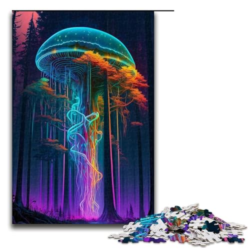 Puzzle für Erwachsene, Quallenwald, 1000 Teile, Holzpuzzle für Erwachsene und Kinder ab 12 Jahren, Lernspielzeug, 1000 Teile von ouynngjing