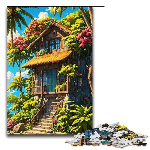 Puzzle für Erwachsene, Sommerlandschaft, 1000 Teile, Holzpuzzle für Erwachsene und Kinder ab 12 Jahren, Lernspielzeug, 1000 Teile von ouynngjing