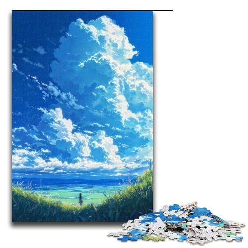 Puzzle für Erwachsene, Sommerwolken, 1000-teiliges Holzpuzzle für Kinder ab 12 Jahren, Lernspielzeug, 1000 Teile Puzzle für Erwachsene, Sommerwolken, 1000-teiliges Holzpuzzle für Kinder ab 12 Jahren, Lernspielzeug, 1000 Teile von ouynngjing