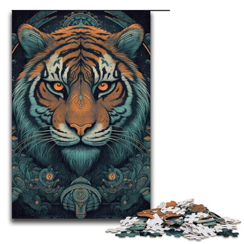 Puzzle für Erwachsene, Tiertiger, 1000-teiliges Holzpuzzle für Kinder ab 12 Jahren, Lernspielzeug, 1000 Teile Puzzle für Erwachsene, Tiertiger, 1000-teiliges Holzpuzzle für Kinder ab 12 Jahren, Lernspielzeug, 1000 Teile von ouynngjing