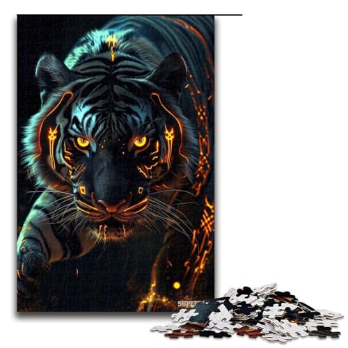 Puzzle für Erwachsene, Tiger, 1000 Teile, Holzpuzzle für Erwachsene und Kinder ab 12 Jahren, 1000 Teile Puzzle für Erwachsene, Tiger, 1000 Teile, Holzpuzzle für Erwachsene und Kinder ab 12 Jahren, 1000 Teile von ouynngjing
