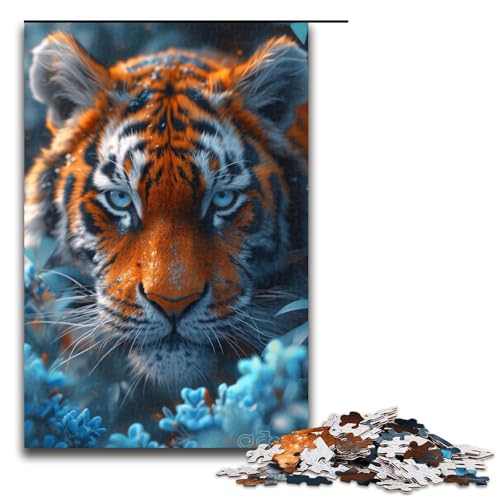 Puzzle für Erwachsene, Tiger, 1000 Teile, Holzpuzzle für Erwachsene und Kinder ab 12 Jahren, 1000 Teile Puzzle für Erwachsene, Tiger, 1000 Teile, Holzpuzzle für Erwachsene und Kinder ab 12 Jahren, 1000 Teile von ouynngjing