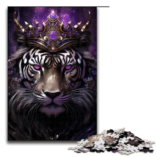 Puzzle für Erwachsene, Tiger, 1000 Teile, Holzpuzzle für Erwachsene und Kinder ab 12 Jahren, Lernspielzeug, 1000 Teile von ouynngjing