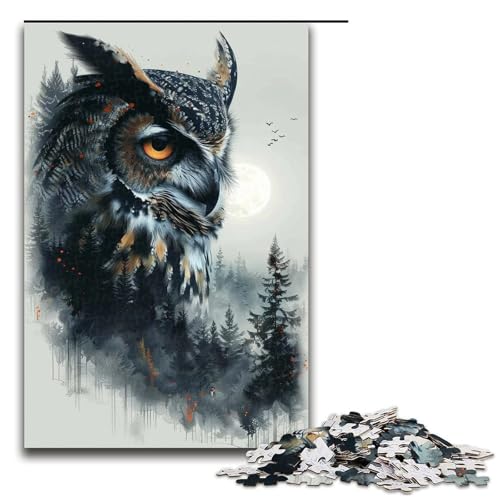 Puzzle für Erwachsene, bunter Pfau, 1000 Teile, Holzpuzzle für Kinder ab 12 Jahren, Lernspielzeug, 1000 Teile von ouynngjing