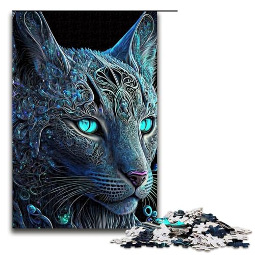 Puzzle für Erwachsene, leuchtender Luchs, 1000 Teile, Holzpuzzle für Kinder ab 12 Jahren, Heimdekoration, 1000 Teile Puzzle für Erwachsene, leuchtender Luchs, 1000 Teile, Holzpuzzle für Kinder ab 12 Jahren, Heimdekoration, 1000 Teile von ouynngjing