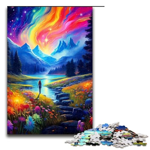 Puzzle für Erwachsene „Berge, die den Himmel berühren“, 1000 Teile, Holzpuzzle für Erwachsene und Kinder ab 12 Jahren, Lernspielzeug, 1000 Teile von ouynngjing